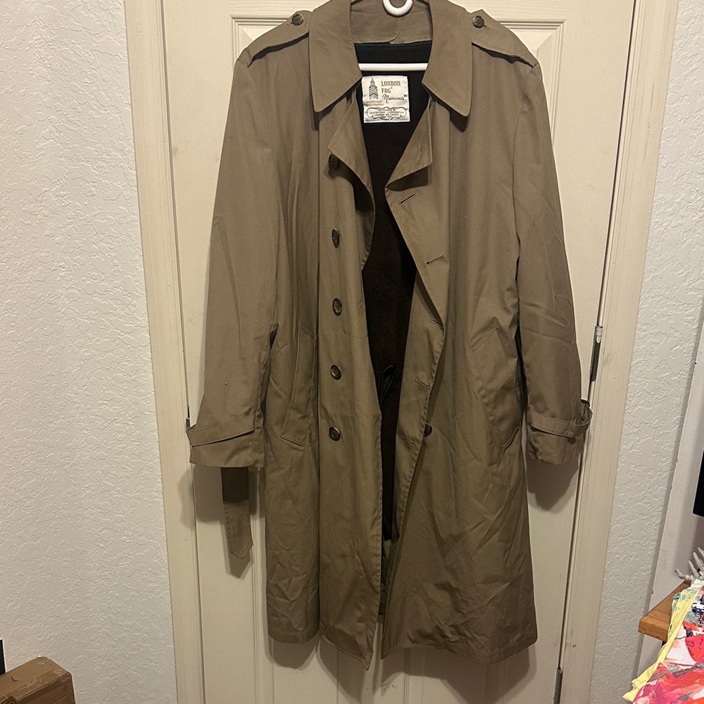 London Fog Tan Trench Coat